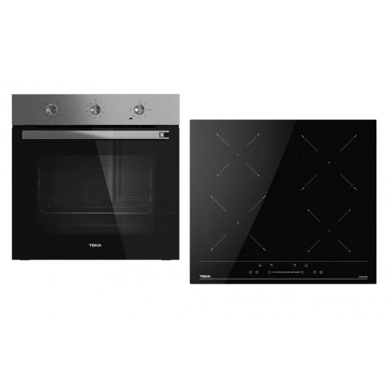 TEKA HSB 6160 SS & IBC 64110 SSM BK Σετ Εντοιχιζόμενος Φούρνος & Εστία 70lt TEKA HSB 6160 SS & IBC 64110 SSM BK Σετ Εντοιχιζόμενος Φούρνος & Εστία 70lt
